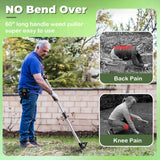 LAWFYMORI Weed Puller Tool with Long Handle, 60" Garden Weeding Tool