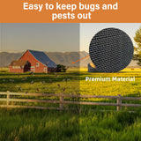 Window Screen Replacement Kit Width:36in Length:158 Fiberglass|Includes Full Set of Tools | Suitable for Windows, Screen Doors, and Courtyards | UV Resistant and Durable | Easy to Install
