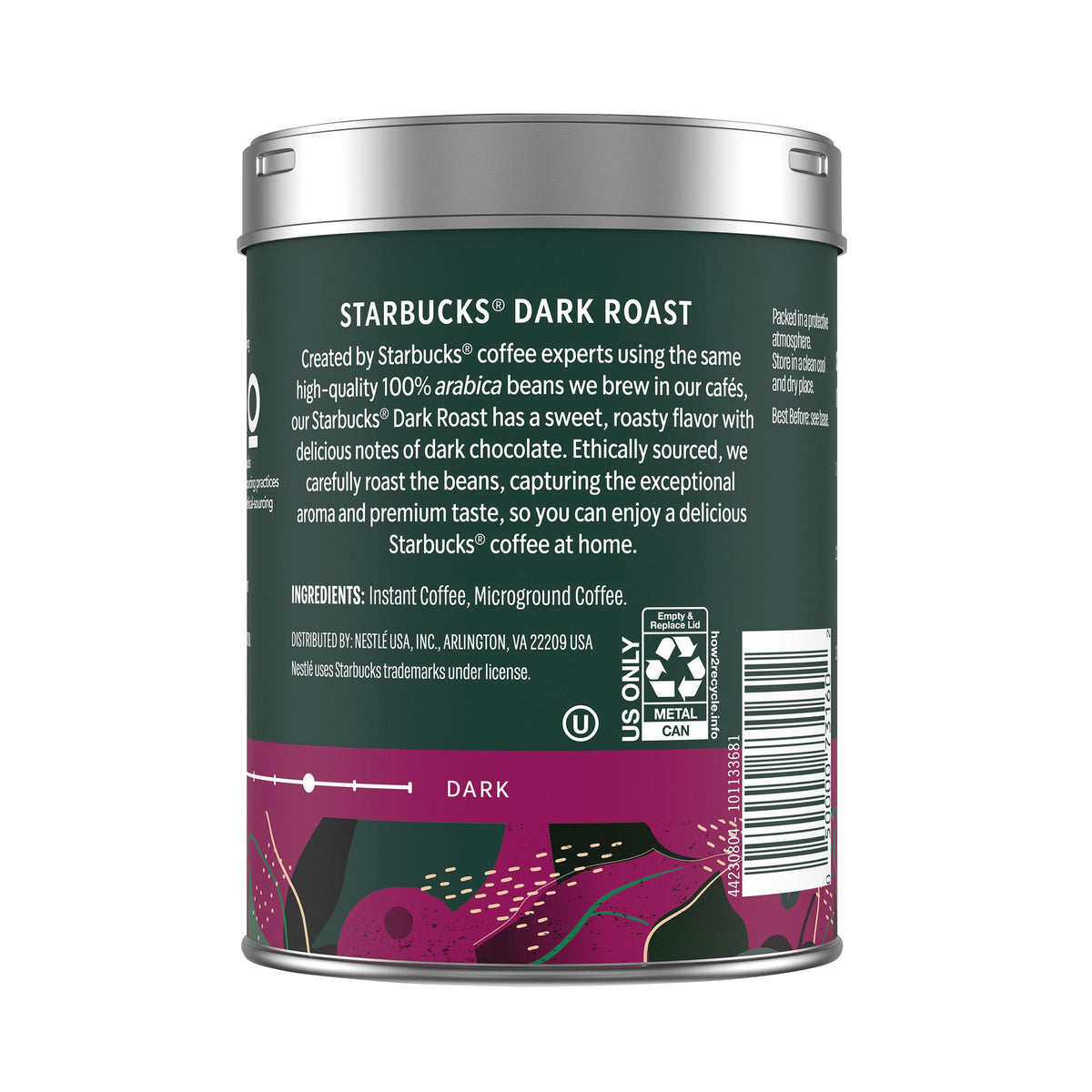 Starbucks Premium Instant Coffee, Dark Roast Coffee, 3.17 Oz Tins, 3-Pack