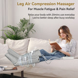 FIT KING Air Compression Leg Massager for Circulation to Relieve Pain, Swelling, Edema, RLS, Ideal Gift for Mom Wife (Extensions Included) - FSA HSA Eligible