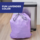 Hefty Ultra Strong 13 Gallon Trash Bags, Tall Kitchen Trash Bags 13 Gallon Size, Resist Leaks, Punctures, and Rips, Continuous Odor Control, Purple, Fabuloso Scent, 110 Bags