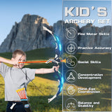 Bow and Arrow Set for Kids, 2-Pack LED Light Up Archery Set for Boys Girls
