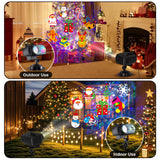 2025 Upgrade Christmas Halloween Projector Lights Outdoor Decorations, COOLWUFAN Holiday Projector Lights with Remote and 20 HD Effects(3D Ocean Wave) for Xmas Halloween Party Yard Decor