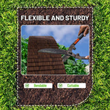 SnugNiture Corrugated Metal Garden Edging,8" x 20' Landscape Edging Border,Sturdy Metal Lawn Edging for Landscaping, Garden,Flower Bed and Yard