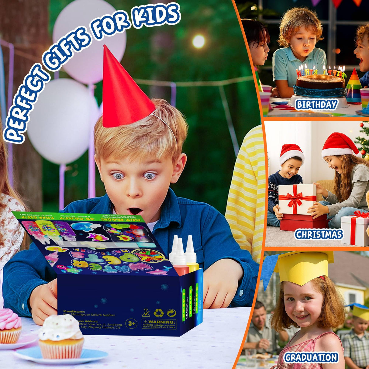 BFFPOSI Magic Water Elf Toy Kit - Fun Growing Magic Gel Water Pets, Craft Kits, Art and Crafts for Kids Ages 4-8-12, Toys for Kids Boys and Girls 4 5 6 7 8 9 10 11 12, Birthday & Christmas Gifts