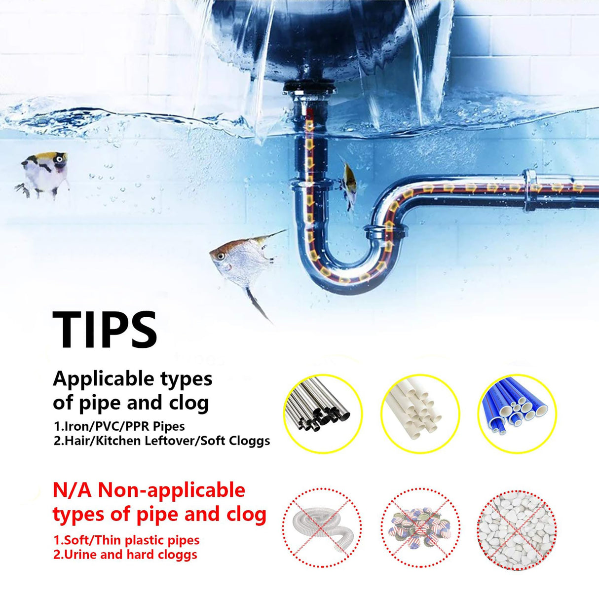 Drainsoon Drain Auger 25 Ft with Gloves, Plumbing Snake Drain Auger Hair Clog Remover, Heavy Duty Pipe Drain Clog Remover for Bathtub Drain, Bathroom Sink, Kitchen Cleaning