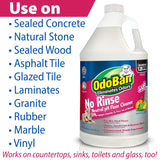 OdoBan Pet Solutions No Rinse Neutral pH Floor Cleaner Concentrate, Made in the USA, Splash O' Citrus Scent, 3 Gallons