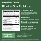 Physician's CHOICE 60 Billion Probiotic 30ct + Bloat & Gas Probiotic 30ct + Digestive Enzymes 60ct - Gut Guardian Bundle