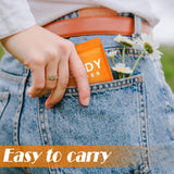 Treela 300 Pcs Bulk Large Body Wipes Individually Wrapped Big Bath Wipes for Adults Bathing No Rinse Shower Bulk Deodorant for Homeless Hygiene Personal Cleansing for Travel Gym(7.09" X 9.84",Orange)