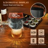 UPSPORT Electric Whiskey Smoker Kit with 4 Light Modes, Rechargeable Cocktail Smoker, 6 Wood Chips, No Butane Required, Christmas/Birthday Gifts for Men, Dad, Husband