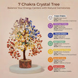 KARMAPLEDGE Healing Crystal Tree of Life for Unique Birthday Gifts for Women, Mom, Friends, Sister, Loved Ones, Handmade 7 Chakra Tree for Home Office Room Decor Brings Positivity & Good Luck