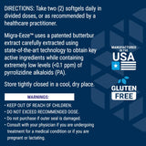 Life Extension Migra-Eeze - Butterbur Root Extract with Vitamin B2 (Riboflavin) & Ginger Supplement - Formula to Ease Head Discomfort - Gluten-Free — 60 Softgels