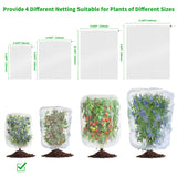 afzdby Garden Mesh Netting with Drawstring,Plants Cover Protection from Anti Birds,Bugs,Cicadas,and Insects-Pest Barrier Bag for Blueberry Bushes,Citrus,Tomatoes,Vegetables,Fruit Tree and Orange