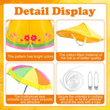 DECOHS 3 Pcs/Set Raincoat Porch Goose Outfits, Summer Lawn Goose Statue Raincoat Costume, Yard Goose Clothes Raincoats Umbrella Hat Outfit for 23" Statue Patio Garden Decoration (Yellow)