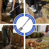 WIKER 45in Sand Sifting Shovel with Blue Fiberglass Handle - Heavy Duty Rock/Garden Sifter for Chicken Coop, Soil Screening, Gardening