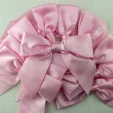 7Rainbows 20pcs Boutique 4.5" Pink Satin Ribbon Bows for Craft Sewing Scrapbooking Wedding and Gift Wrapping