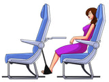 Sleepy Ride - Airplane Footrest Made with Premium Memory Foam - Airplane Travel Accessories - Helps to Prevent Swelling and Soreness - Provides Comfort for Shorter Legs (Jet Black)