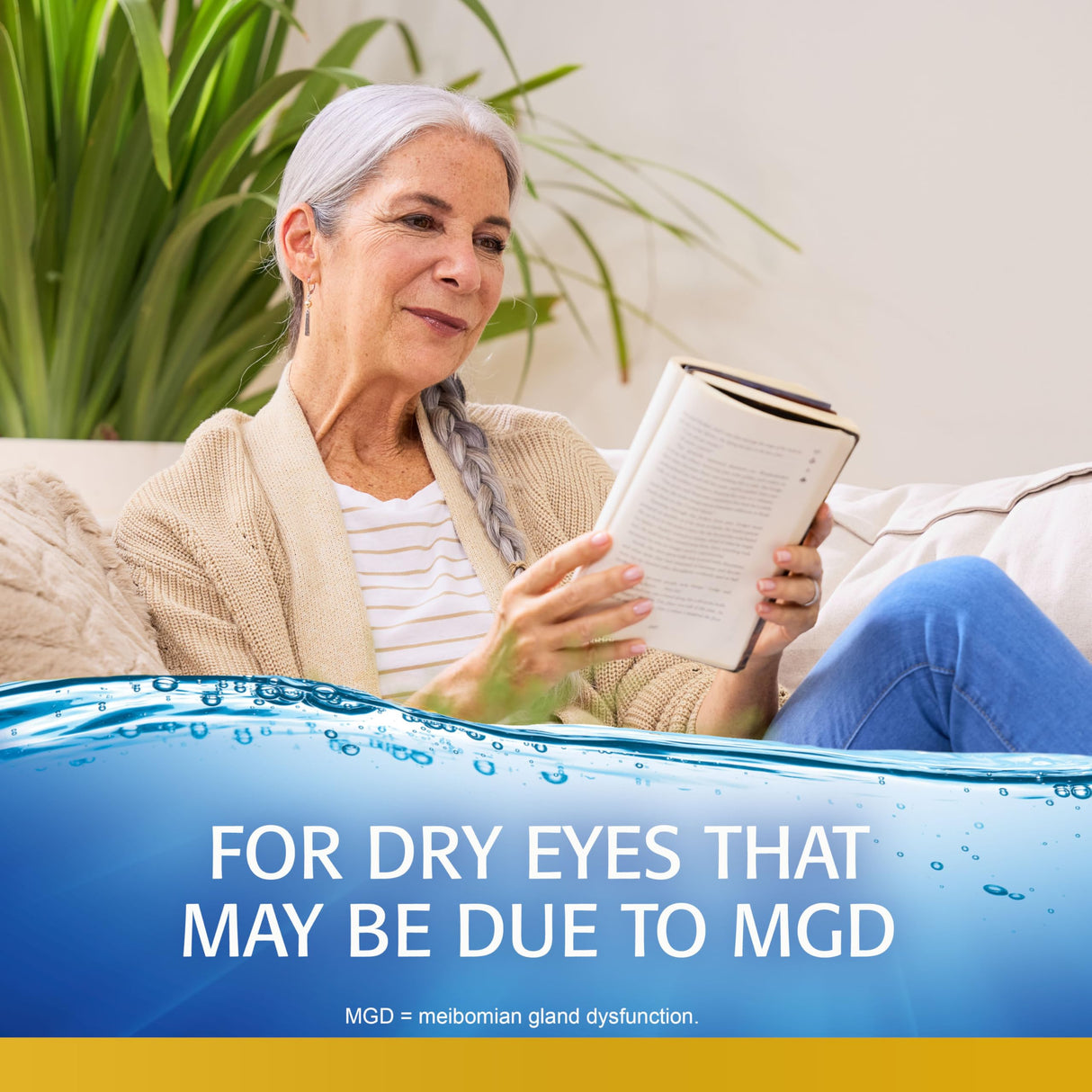 Refresh Optive MEGA-3 Lubricant Eye Drops Preservative-Free Artificial Tears, 0.01 fl oz (0.4 mL), 60 Single-Use Containers