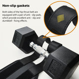 HOOJAKU Hip Thrust Belt, Easy to Use with Dumbbells, Kettlebells, or Plates, Booty Belt for Hip Thrust with Slip-Resistant Padding for the Gym, Home and Workouts