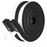 fowong Air Conditioner Window Seal Kit 1" x 1" – Neoprene Foam Tape Weather Stripping for Window AC Units, Blocks Hot Air, Drafts & Noise, 13FT (6.5FT x 2 Rolls, Black)