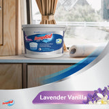 DampRid Hi-Capacity Moisture Absorber Bucket, Lavender Vanilla, 2 lb. 15.5 oz. & Moisture Detection Strip (2 Pack), Attracts & Traps Excess Moisture