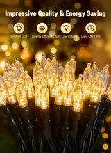 Battery Operated Christmas String Lights, 8ft 20 LED Mini Lights with Timer, Christmas Tree Lights for Indoor Outdoor Bedroom Wedding Party Holiday Xmas Decoration，Warm White（4 Pack）