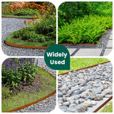 GZGNEEVL Corten Steel Landscape Edging 4.5" H x 40" L, Metal Garden Edging