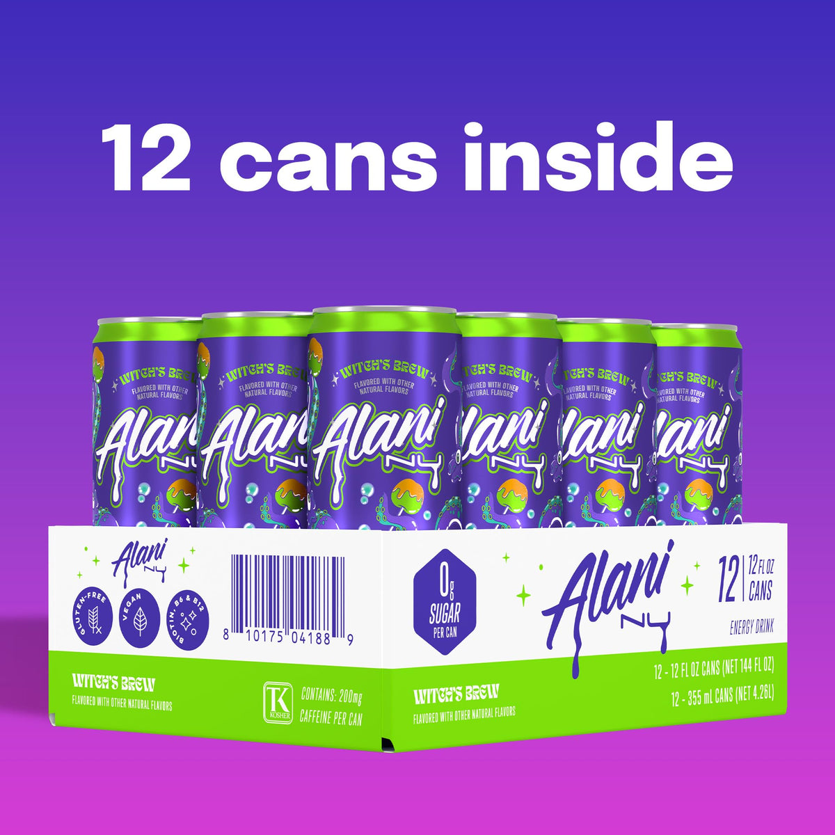 Alani Nu Witch's Brew Sugar Free Energy Drink (Pack of 12)