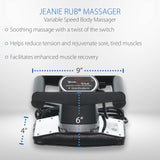 Core Products Jeanie Rub Variable Speed Massager, Deep Tissue Back & Shoulder Massager for Pain Relief, Body Massager for Back, Neck, Lower Back & Cellulite Massage