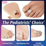 PediFix Podiatrists' Choice Toe Straightener – 3-Pack Toe Aligners Gently Help Realign Crooked, Overlapping, and Hammer Toes – Designed for Comfort and Daily Relief – One Size Fits Most