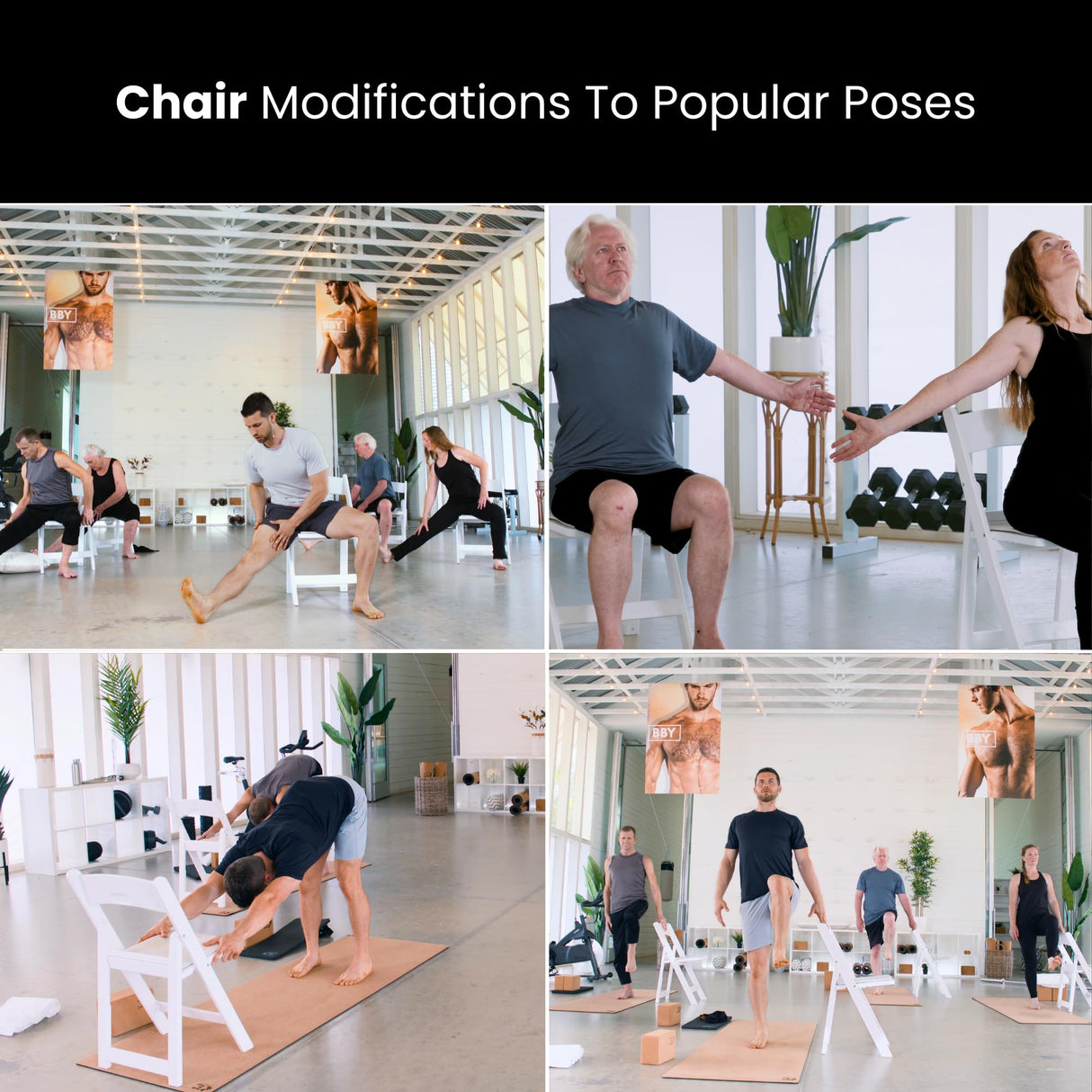 Yoga Vitality - Chair Yoga For Seniors, Older Adults, and Absolute Beginners | Made For Healthy Aging, Improved Mobility, Joint Health, Balance, Pain Relief, and Injury Prevention | 4 Levels