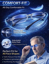 Intelligent Dual Focus Glasses, 2026 New Self Sync Wonder Glasses, Adjustable Auto Focus Eyeglasses for Women Men