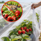Garden Netting, 10x50Ft Thicken Ultra Fine Mesh Insect Netting, Garden Netting for Raised Beds, Greenhouse Row Cover Barrier for Birds Animals, Garden Mesh Netting for Vegetable Flowers Fruits