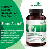 Futurebiotics Stressassist L-theanine Ashwagandha and Rhodiola Rosea Stress Complex - Natural Nutritional Stress Function, 90 Vegetarian Capsules