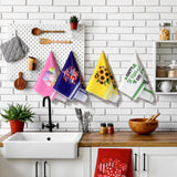 FuWeave 20 Pcs Holiday Kitchen Towels Seasonal Decorative Hand Towels Set Christmas Dish Cloths Winter Valentine's Day 16 x 24 Colorful Wash Cloths with Hanging Loop(Fresh)