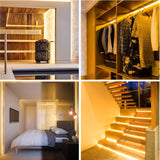 Onforu LED Strip Lights Warm White,32.8ft Dimmable 3000k Led Lights for Bedroom,Soft White Rope Light,2835 LEDs 12V Flexible Strip Tape Easter Lighting for Under Cabinet,Home,Kitchen,Bedroom,Christmas