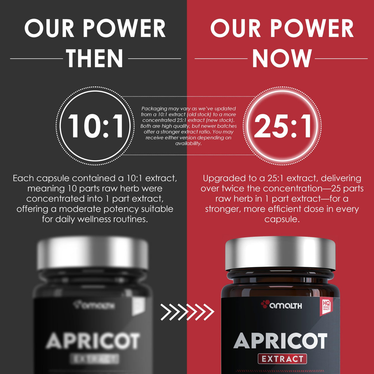 AMALTH Apricot Extract Supplement Capsules (25:1) 120 Capsules 500mg per Capsule, 1000 mg Servings (Pack of 1) (Herbal, Vegan, Non-GMO and Gluten Free)