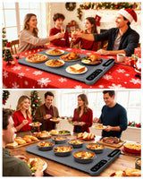 Potahouse® Food Warming Mat Extra Large 40"x15" 550W,Electric Warming Tray with 7 Temp 8 Timer Settings,Rollable & Portable Food Warmer for Parties,Buffet,Home and Travel Use