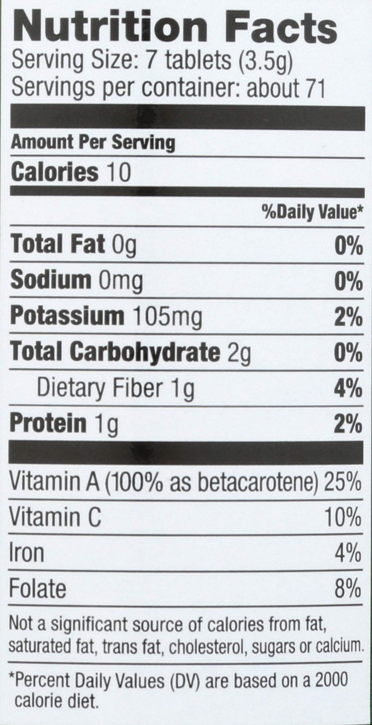 Pines Organic Wheat Grass, 500 Count Tablets
