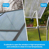 Buycitky Auto Roof Vent Opener 2PCS Greenhouse Automatic Vent Window Opener Greenhouse Accessories Solar Heat Sensitive Auto Vent Kit Gardening Tools Greenhouses Supplies Single Spring Lifts 15 Lbs