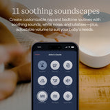 Nanit Sound and Light Smart Baby Night Light and Sound Machine | Audio Monitor | Cry Detection Alert Feature | OK to Wake Alarm Clock for Kids | Temp & Humidity Tracking | Rechargeable Battery | WiFi