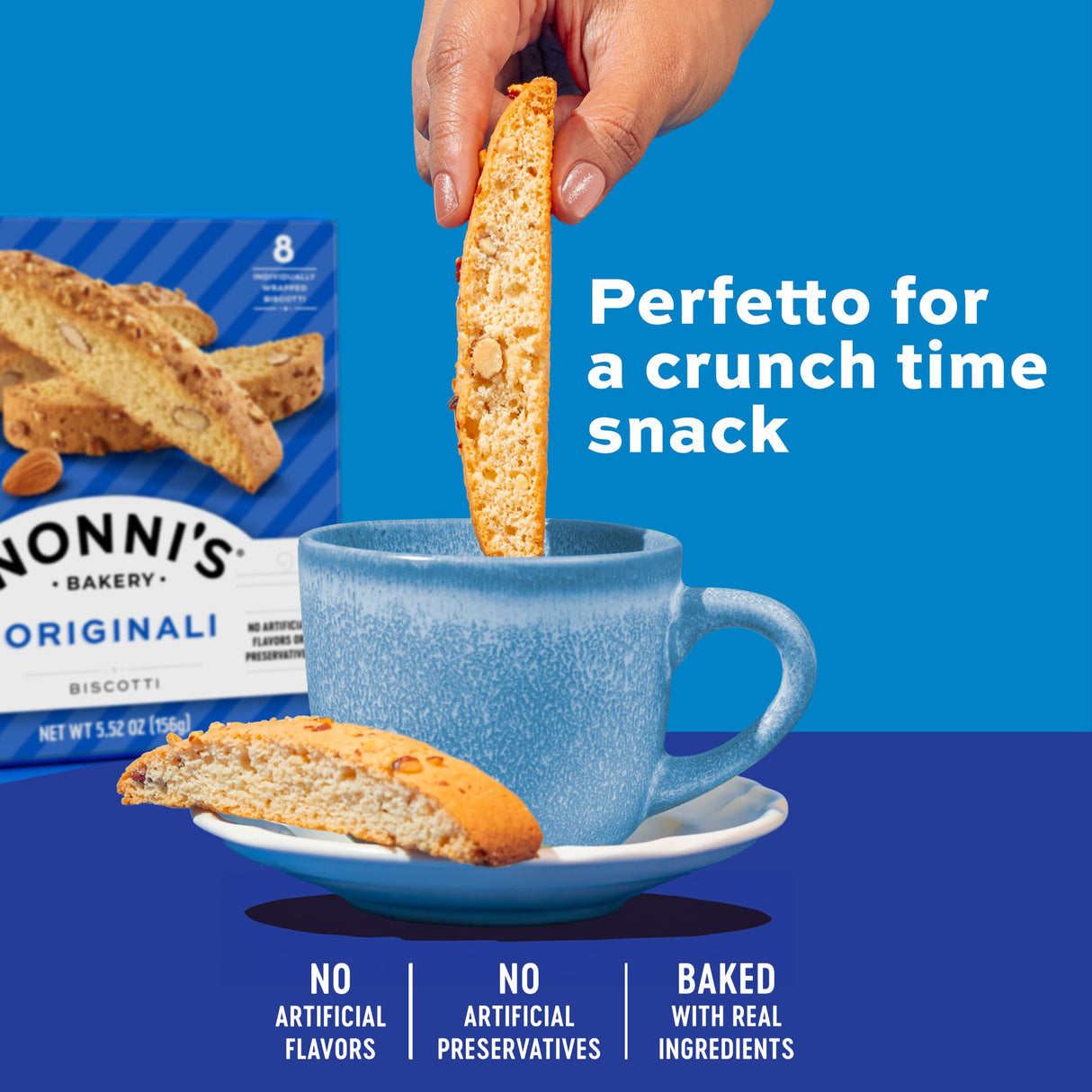 Nonni's Italian Biscotti Variety Pack - 6 Assorted Flavors - Holiday Snack for Christmas Cookies - Cookie Variety Pack - Italian Cookie Assortment - Biscotti Individually Wrapped Cookies - Kosher