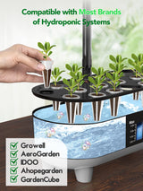Growell 240 Pcs Hydroponic Pods Kit, 120 Grow Sponges & 120 Pod Labels