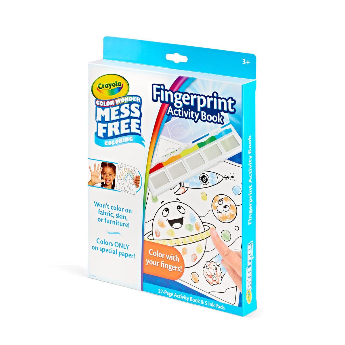 Crayola Color Wonder Mess Free Fingerprint Book, Toddler Finger Painting