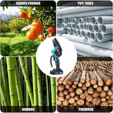 Saker Mini Chainsaw,Portable Electric Chainsaws Cordless,Handheld Chain Saw Pruning Shears Chain Saws for Tree Branches,Courtyard,Household and Garden,Christmas Gifts for Men Dad Husband Women