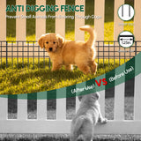 42.5ft(L) x 13in(H) Garden Fence Animal Barrier, 30 Panels No Dig Fence Panels for Dog Rabbit, Rustproof Metal Dig Defence Fencing Bottom Barrier, Anti Digging Garden Edging Border for Outdoor, Yard