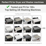1 PACK SEIRI Washer and Dryer Topper, 26" x 18" Silicone Top Protector Mat for Slant Top Surface Cover and Top Load Washing Machine Laundry Room Non-Slip Waterproof Dryer Cover Medium (Light Gray)