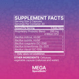 Microbiome Labs MegaSporeBiotic Probiotics for Women & Men - Spore Based Probiotics for Digestive Health - Shelf Stable & Travel-Friendly (60 Capsules)