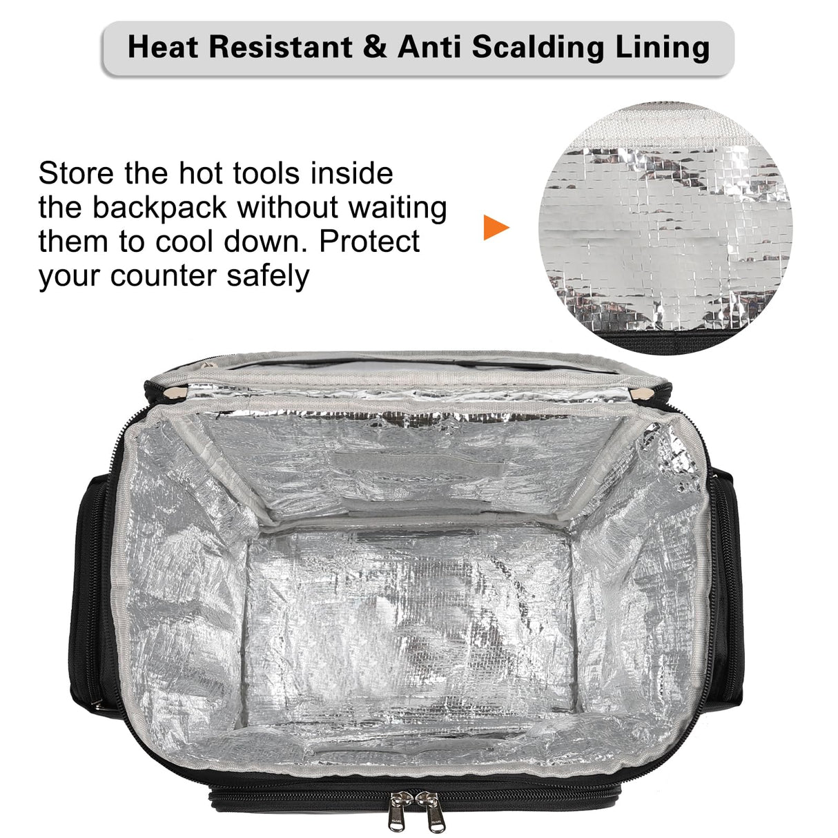 Hairstylist Traveling Bag, Large Capacity Barber Travel Backpack, Hairdresser Bag with Adjustable Dividers, Hair Tools Travel Case, Professional Cosmetology Bags for Supplies, Hair Stylist Must Haves