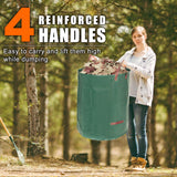 72 Gallon 6 Pack Leaf Bags Reusable for Lawn & Garden